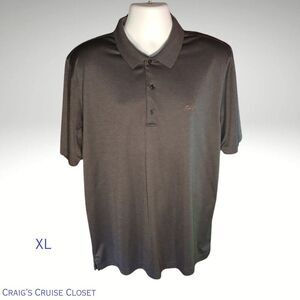Greg Norman Gray (Charcoal) Polo Shirt, Men's XL